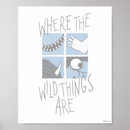 Wo die wilden Dinge sind | Square Graphic Poster (Vorne)