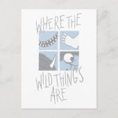 Wo die wilden Dinge sind | Square Graphic Postkarte (Vorderseite)