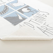 Wo die wilden Dinge sind | Square Graphic Sherpadecke (3/4)