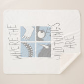 Wo die wilden Dinge sind | Square Graphic Sherpadecke (Vorderseite (Horizontal))