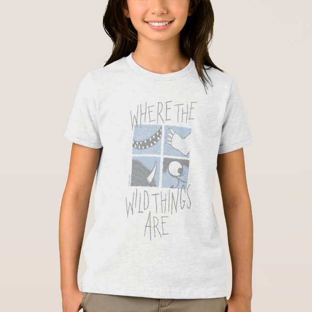Wo die wilden Dinge sind | Square Graphic Tri-Blend Shirt (Vorderseite)