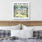 Wo die wilden Dinge sind | Szenario 4 Leinwanddruck (Insitu (Schlafzimmer))