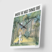 Wo die wilden Dinge sind | Szenario 4 Quadratische Wanduhr (Winkel)