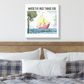 Wo die wilden Dinge sind | Szenario 5 Leinwanddruck (Insitu (Schlafzimmer))