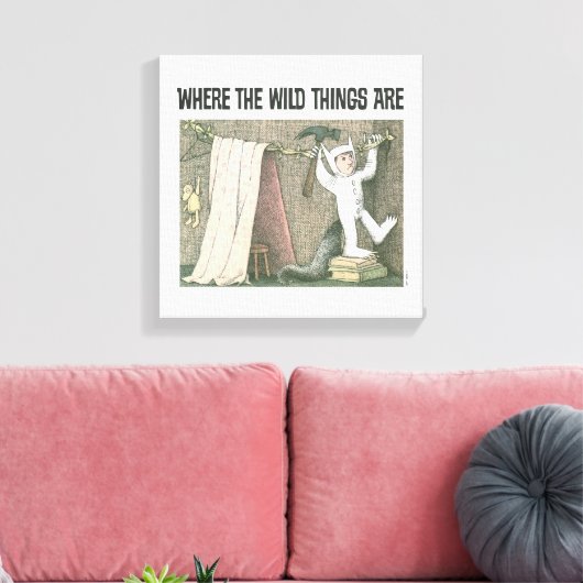 Wo die wilden Dinge sind | Szene 1 Leinwanddruck (Insitu (Wohnzimmer))