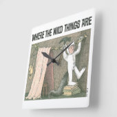 Wo die wilden Dinge sind | Szene 1 Quadratische Wanduhr (Winkel)