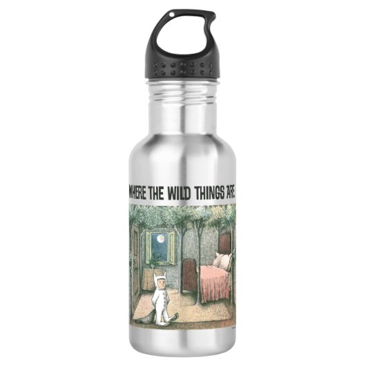 Wo die wilden Dinge sind | Szene 3 Edelstahlflasche (Vorderseite)