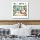 Wo die wilden Dinge sind | Szene 3 Leinwanddruck (Insitu (Schlafzimmer))