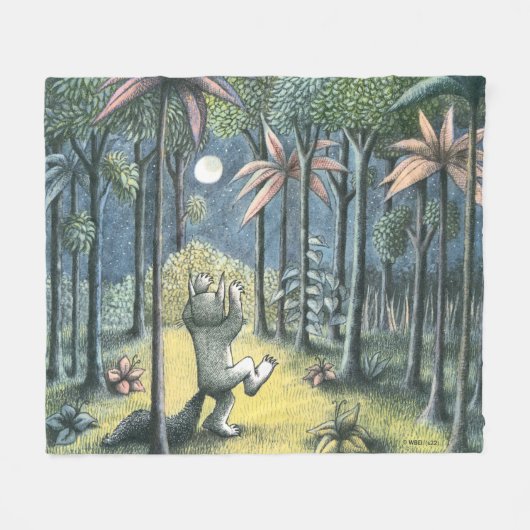 Wo die wilden Dinge sind | Szene 6 Fleecedecke (Vorderseite (Horizontal))