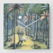 Wo die wilden Dinge sind | Szene 6 Quadratische Wanduhr (Vorderseite)