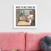 Wo die wilden Dinge sind | Szene 7 Leinwanddruck (Insitu (Wohnzimmer))