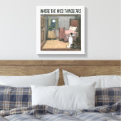 Wo die wilden Dinge sind | Szene 7 Leinwanddruck (Insitu (Schlafzimmer))