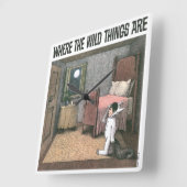 Wo die wilden Dinge sind | Szene 7 Quadratische Wanduhr (Winkel)