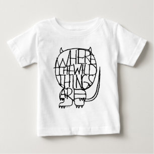 Wo die wilden Dinge sind   Wild Things Sketch Baby T-shirt