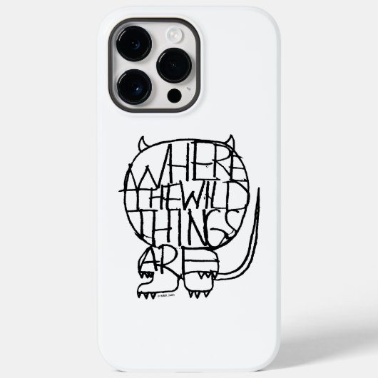 Wo die wilden Dinge sind | Wild Things Sketch Case-Mate iPhone Hülle (Rückseite)