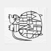 Wo die wilden Dinge sind | Wild Things Sketch Fleecedecke (Vorderseite (Horizontal))