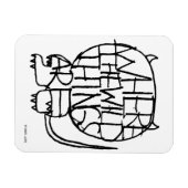 Wo die wilden Dinge sind | Wild Things Sketch Magnet (Horizontal)