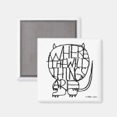 Wo die wilden Dinge sind | Wild Things Sketch Magnet (Vorderseite/Rückseite)
