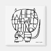 Wo die wilden Dinge sind | Wild Things Sketch Magnet (Vorne)