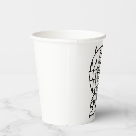 Wo die wilden Dinge sind | Wild Things Sketch Pappbecher (Rechts)