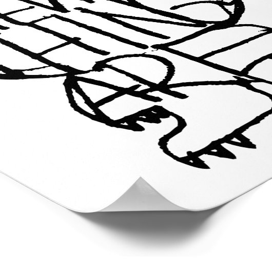 Wo die wilden Dinge sind | Wild Things Sketch Poster (Ecke)