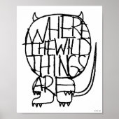 Wo die wilden Dinge sind | Wild Things Sketch Poster (Vorne)