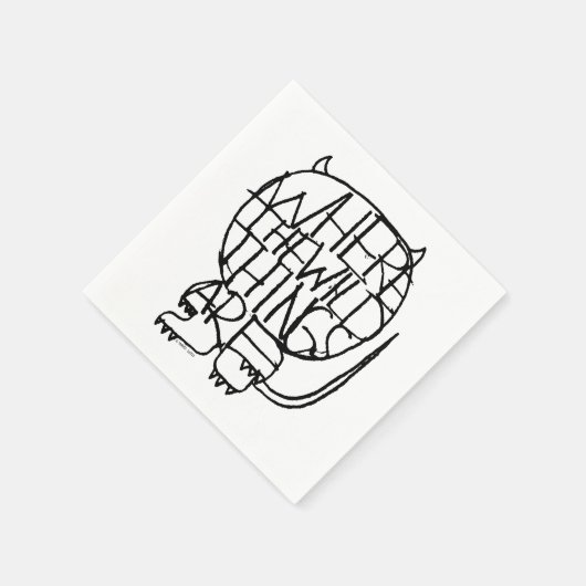 Wo die wilden Dinge sind | Wild Things Sketch Serviette (Ecke)