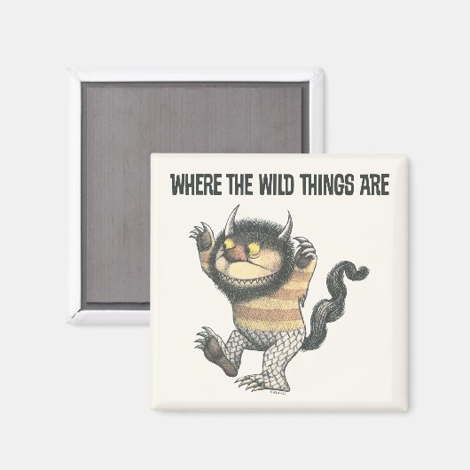 Wo die wilden Dinge sind | Wilde Dinge Magnet (Vorderseite/Rückseite)