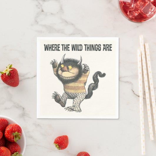 Wo die wilden Dinge sind | Wilde Dinge Serviette (Beispiel)