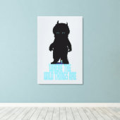 Wo die wilden Dinge sind | Wilde Dinge - Silhouett Leinwanddruck (Insitu (Holzboden))