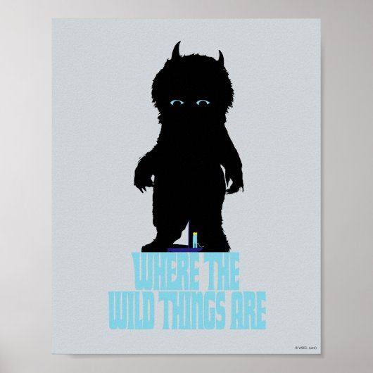 Wo die wilden Dinge sind | Wilde Dinge - Silhouett Poster (Vorne)