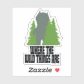 Wo die wilden Dinge sind | Wilde Dinge und Bäume Aufkleber (Blatt)