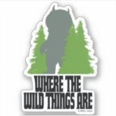 Wo die wilden Dinge sind | Wilde Dinge und Bäume Aufkleber (Vorderseite)
