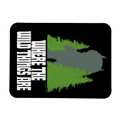 Wo die wilden Dinge sind | Wilde Dinge und Bäume Magnet (Horizontal)