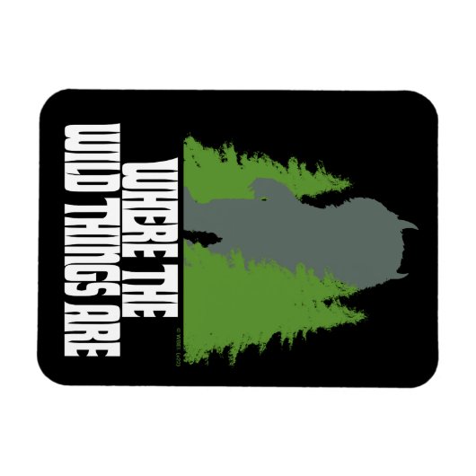 Wo die wilden Dinge sind | Wilde Dinge und Bäume Magnet (Horizontal)