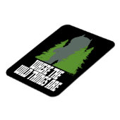 Wo die wilden Dinge sind | Wilde Dinge und Bäume Magnet (Linke Seite)