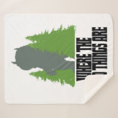 Wo die wilden Dinge sind | Wilde Dinge und Bäume Sherpadecke (Vorderseite (Horizontal))