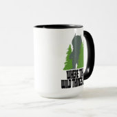 Wo die wilden Dinge sind | Wilde Dinge und Bäume Tasse (VorderseiteRechts)