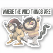 Wo die wilden Dinge sind | Zwei wilde Dinge Aufkleber (Vorderseite)