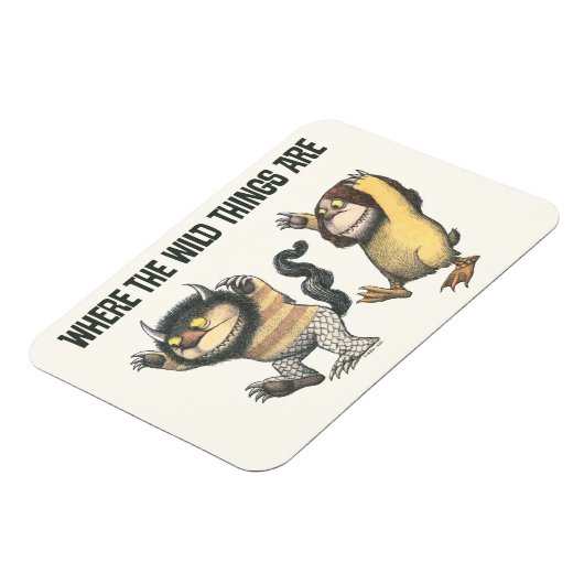 Wo die wilden Dinge sind | Zwei wilde Dinge Magnet (Linke Seite)
