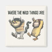 Wo die wilden Dinge sind | Zwei wilde Dinge Magnet (Vorne)