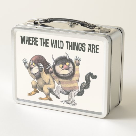 Wo die wilden Dinge sind | Zwei wilde Dinge Metall Brotdose (Rückseite)