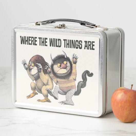 Wo die wilden Dinge sind | Zwei wilde Dinge Metall Brotdose (Beispiel)