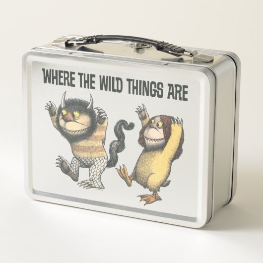 Wo die wilden Dinge sind | Zwei wilde Dinge Metall Brotdose (Rückseite)