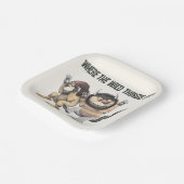 Wo die wilden Dinge sind | Zwei wilde Dinge Pappteller (Gewinkelt)