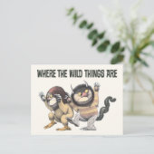 Wo die wilden Dinge sind | Zwei wilde Dinge Postkarte (Stehend Vorderseite)