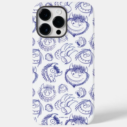Wo die wilden Dinge Skizzen sind Case-Mate iPhone Hülle (Rückseite)