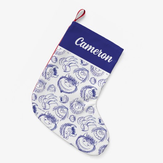Wo die wilden Dinge Skizzen sind Kleiner Weihnachtsstrumpf (Vorderansicht (hängend))