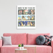 Wo die wilden Dinge Szenen sind Leinwanddruck (Insitu (Wohnzimmer))
