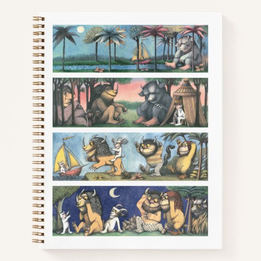 Wo die wilden Dinge Szenen sind Notizblock (Vorderseite)